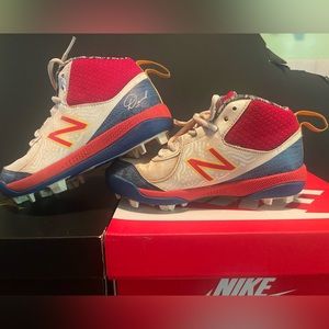New Balance David Sunflower Seeds Youth Baseball Cleats Size Boys 13